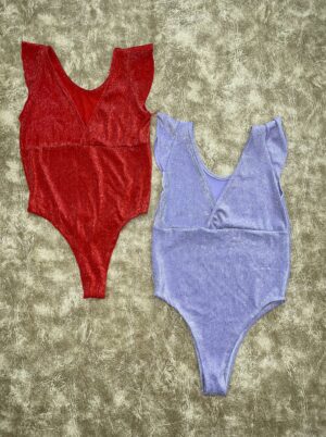 Body Escote en V brilloso