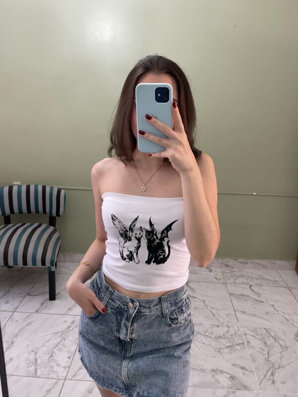 Bando Baby Tee Gato Alas