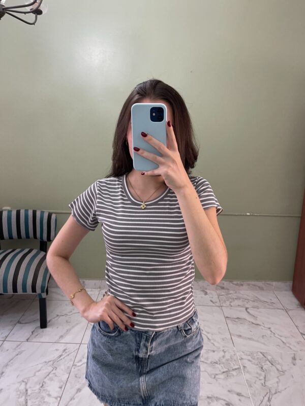 Remera Rayada color con blanco