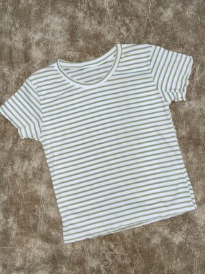 Remeras rayadas blancas con color