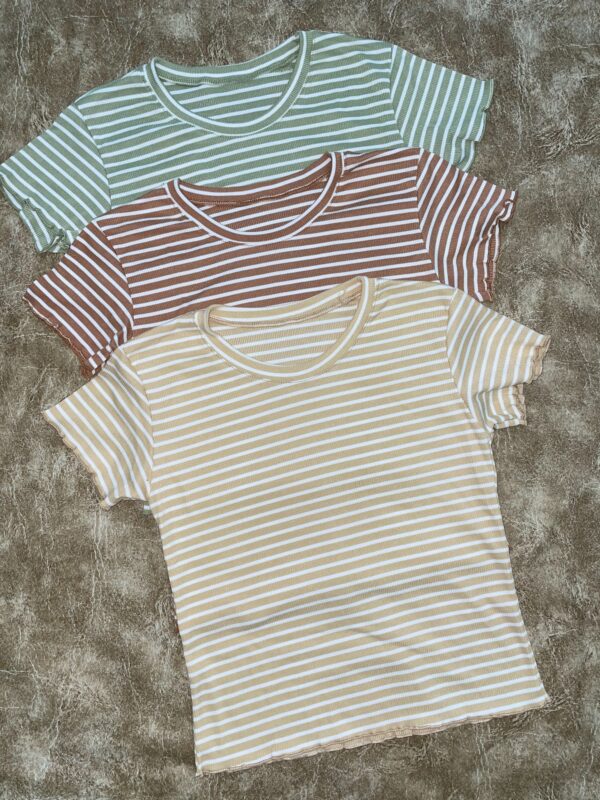 Remera Rayada color con blanco