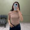 Remera Rayada color con blanco