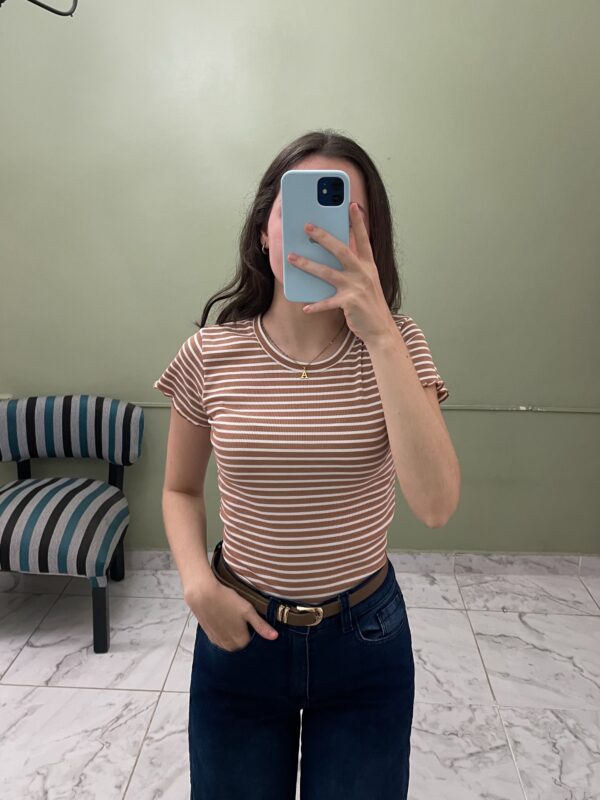 Remera Rayada color con blanco