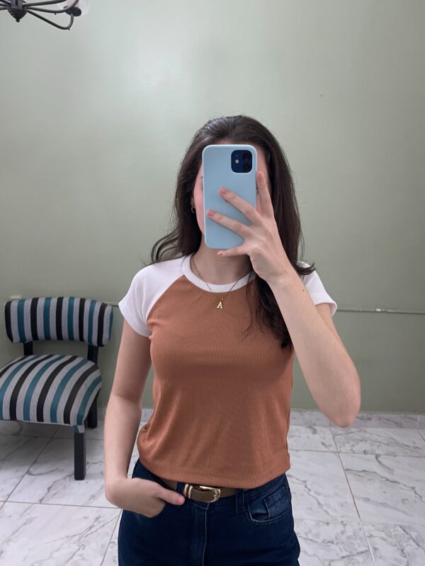 Remera combinada inversa