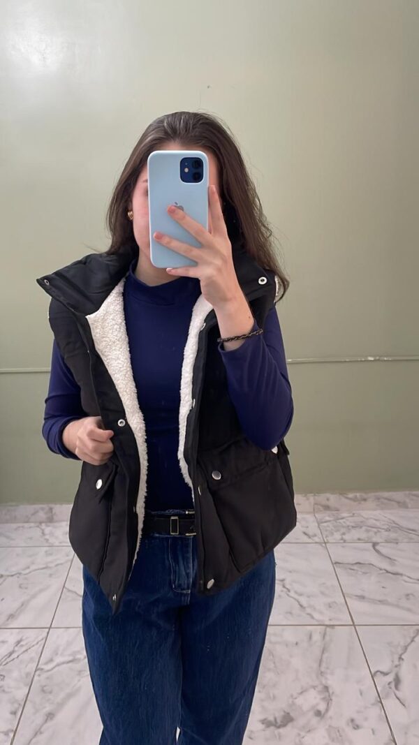 Chalecos Puffer con Corderito