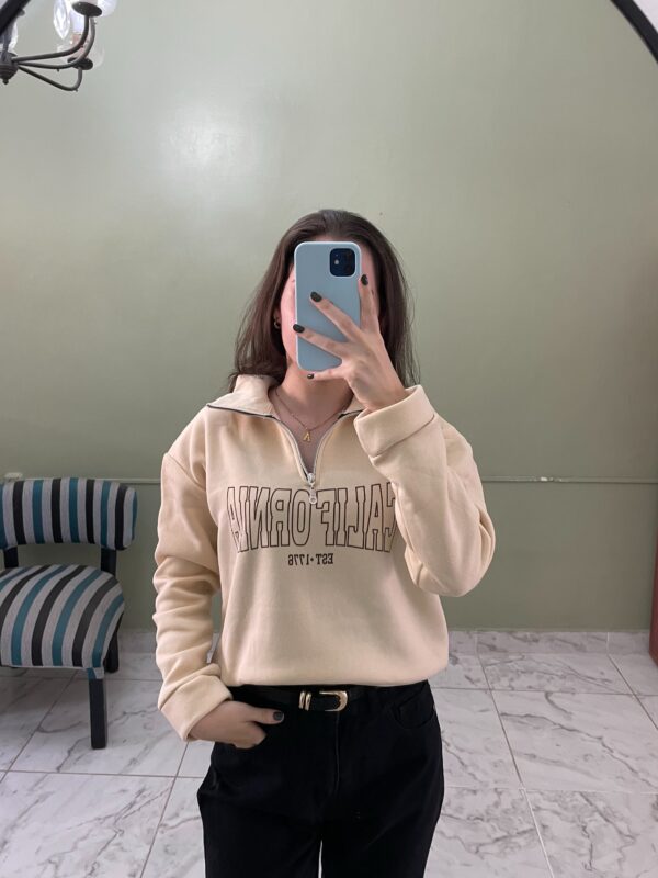 Buzo Frizado California con Cierre