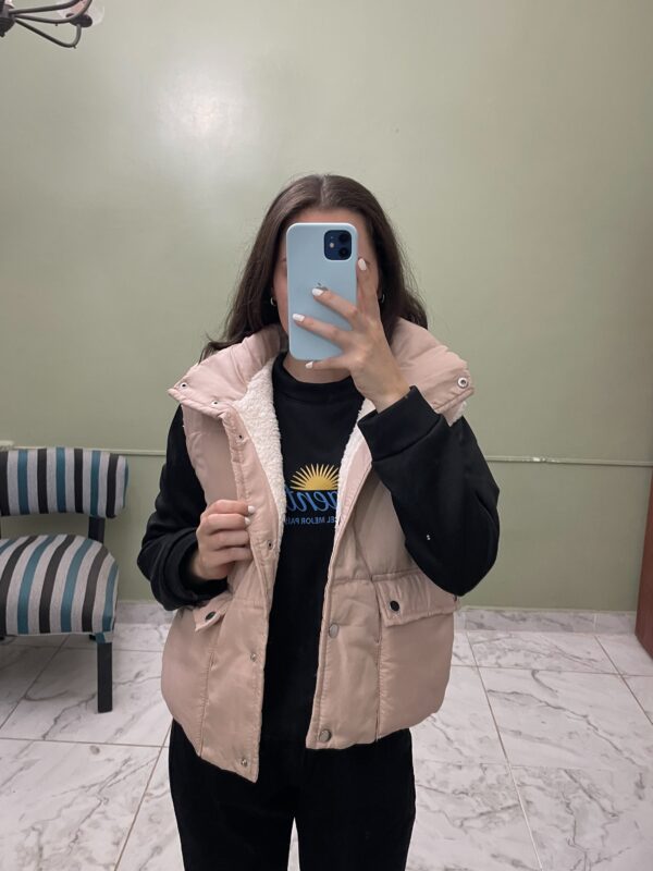 Chalecos Puffer con Corderito