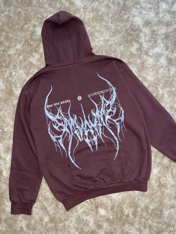 Buzo Frizado Tribal Chocolate