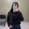 Saco de Paño Corto Tachas