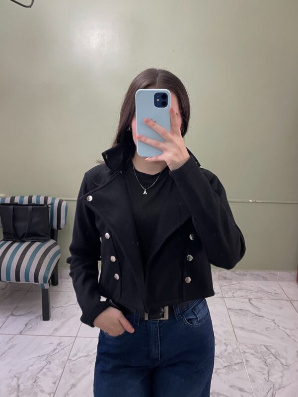 Saco de Paño Corto Tachas