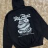 Buzo Frizado Negro Serpiente gris T.4
